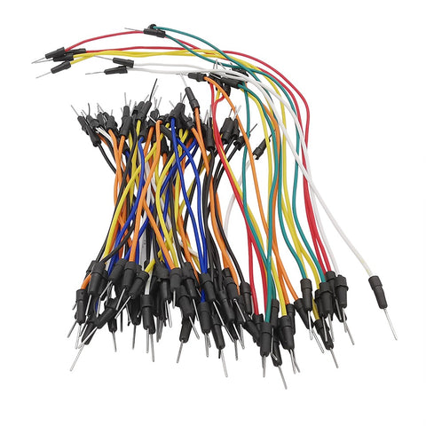 Jumper wires for breadboards & testing male to male 2.54mm pitch dupont - 65 pack multicolured | ZedLabz