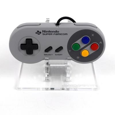 Display stand for Nintendo Super Famicom controller - Frosted Clear | Rose Colored Gaming