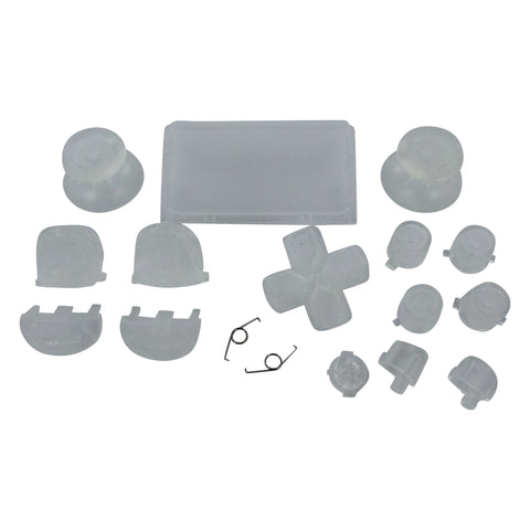 Replacement Button Set For Sony PS4 Pro JDS-040 Controllers - Clear | ZedLabz
