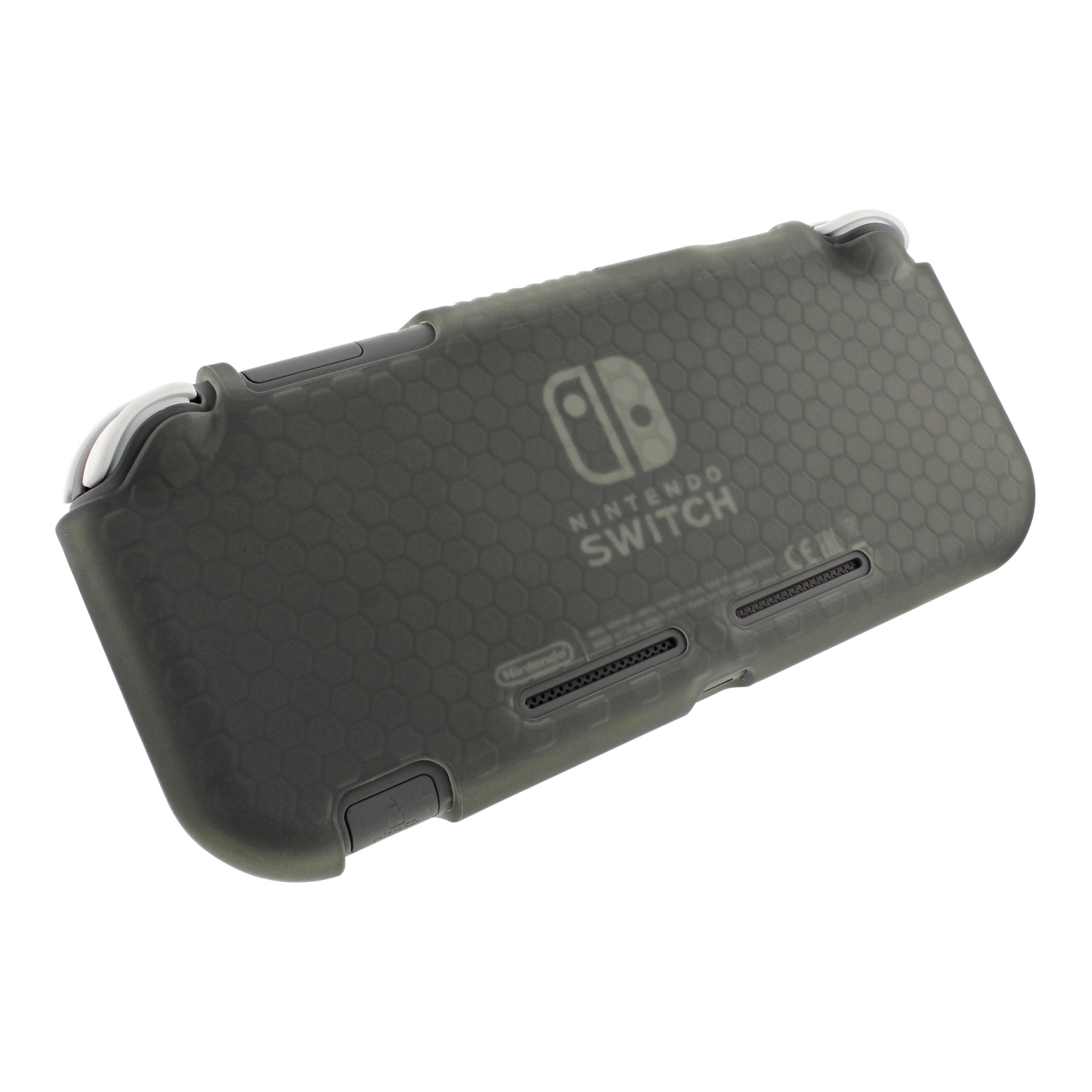 Flexi gel protective case for Nintendo Switch Lite (2019 model) premium soft TPU shock absorbing bumper protector cover – Grey | ZedLabz