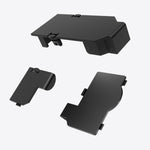 Replacement port cover set for Nintendo GameCube console Serial 1, 2 & Hi speed ABS plastic doors  - Black | XYAB