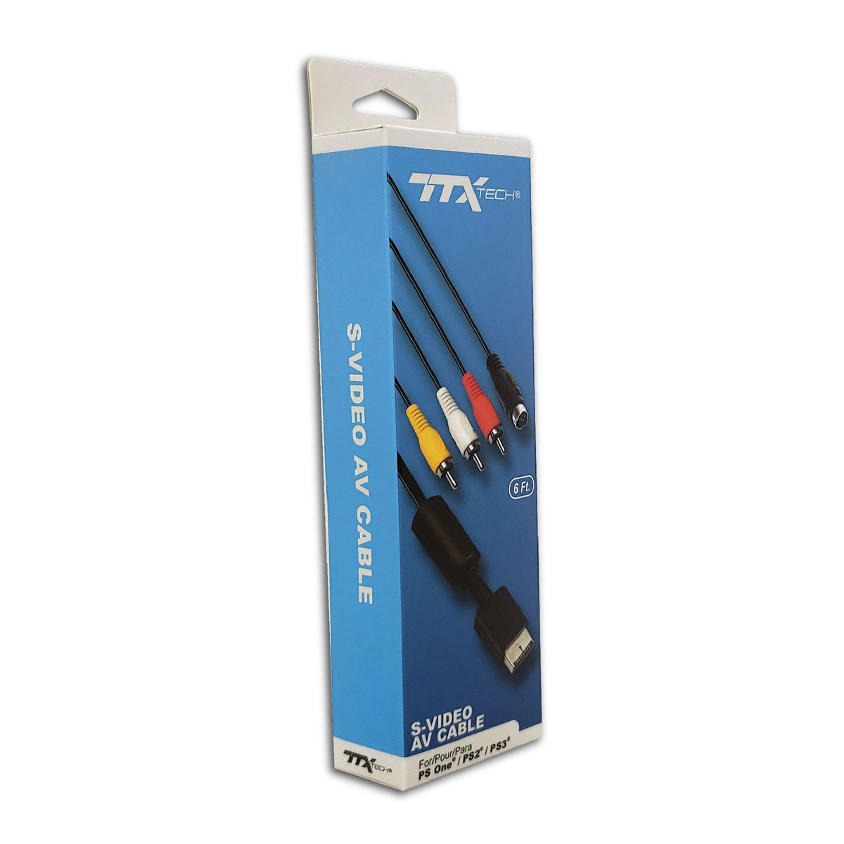 S-Video & AV cable for PlayStation, PS one, PS2 & PS3 1.8m (6ft) | TTX Tech