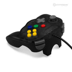 Fleet Admiral premium wired mini controller for Nintendo 64 [N64] - Cosmic black | Hyperkin