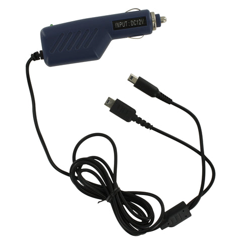 ZedLabz 12v car charger adaper for Nintendo DS Lite, DSi, 2DS & 3DS - Navy