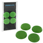 Thumbstick caps for Sony PS4 controller TPU protective analog grips - 4 pack Green | ZedLabz