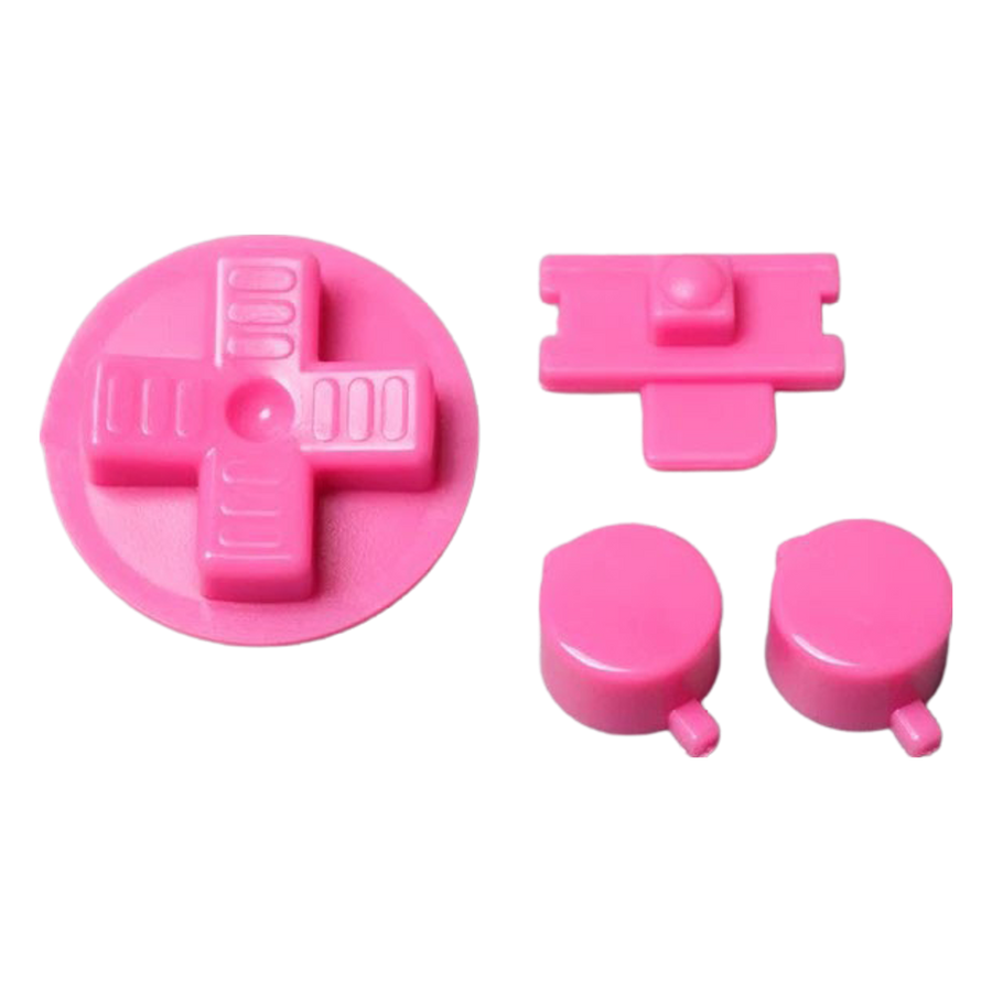 Button set for Nintendo Game Boy DMG-01 console A B D-Pad Power switch replacement - Pink | Funnyplaying