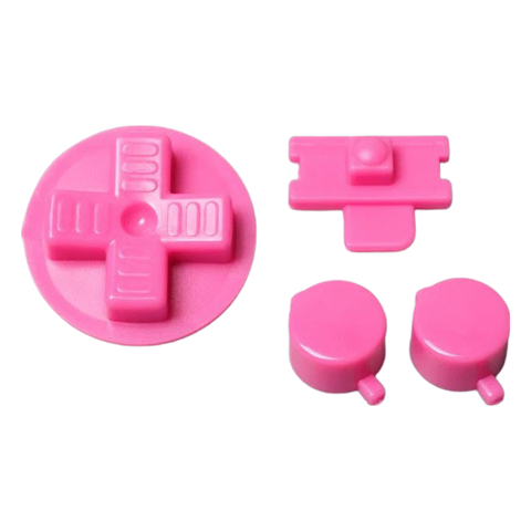 Button set for Nintendo Game Boy DMG-01 console A B D-Pad Power switch replacement - Pink | Funnyplaying