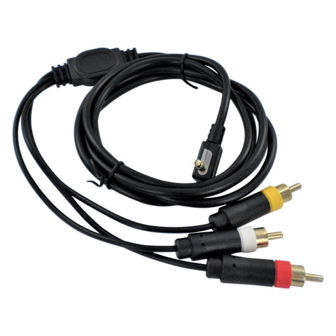 Composite AV cable for Sony PSP 2000 & 3000 gold plated lead supports 1080i replacement | ZedLabz