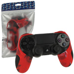 Silicone Grip Cover Skin For Sony PS4 Controllers - Camo Red | ZedLabz