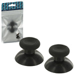 ZedLabz replacement concave rubber analog thumbsticks for Xbox One controller - 2 pack black