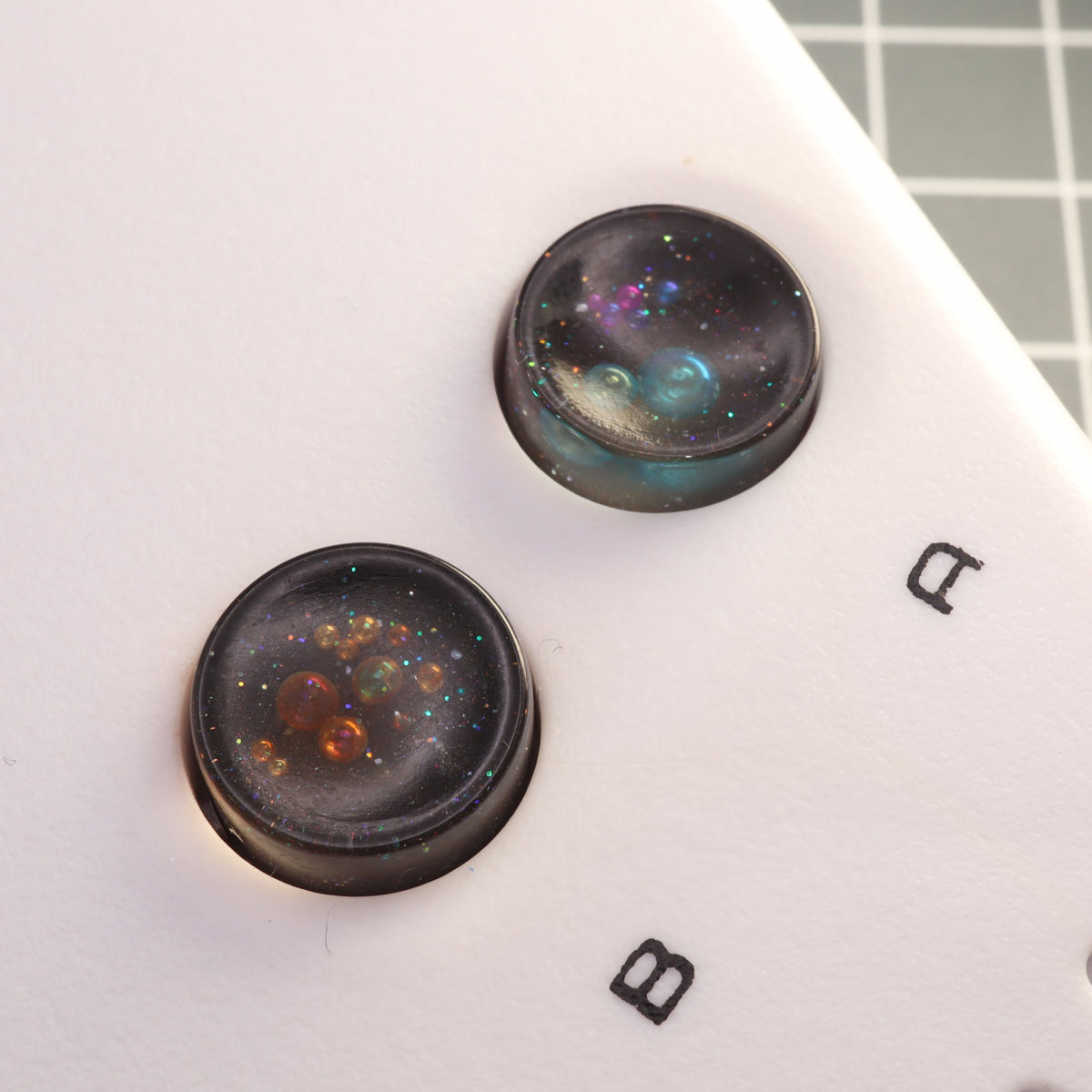 Hand cast custom resin buttons for Nintendo NES controller NES-004 (also fits Game Boy DMG-01) - Solar System | Lab Fifteen Co