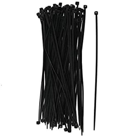 Cable zip ties nylon 100mm x 2.5mm - 100 pack Black | ZedLabz