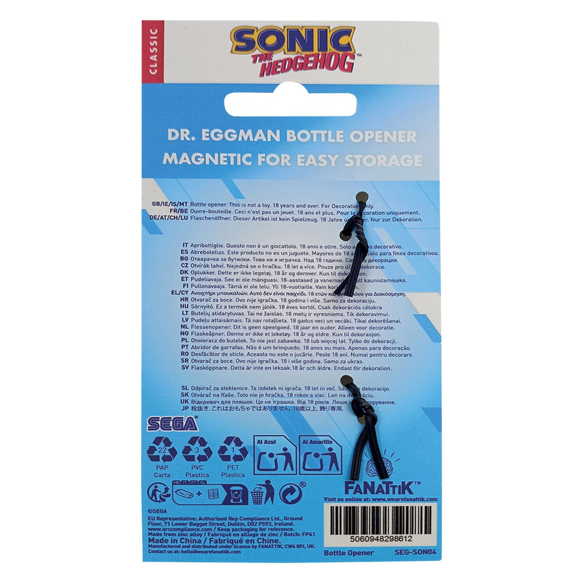 Sonic the Hedgehog Dr. Eggman Bottle Opener | Fanattik