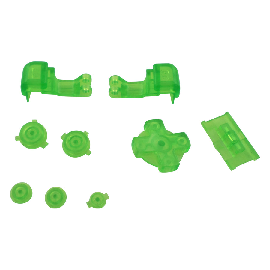 Replacement Button Set For Nintendo Game Boy Advance SP - Clear Green | ZedLabz