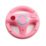 Racing Steering Wheel for Nintendo Wii controller wireless - White & Pink | ZedLabz