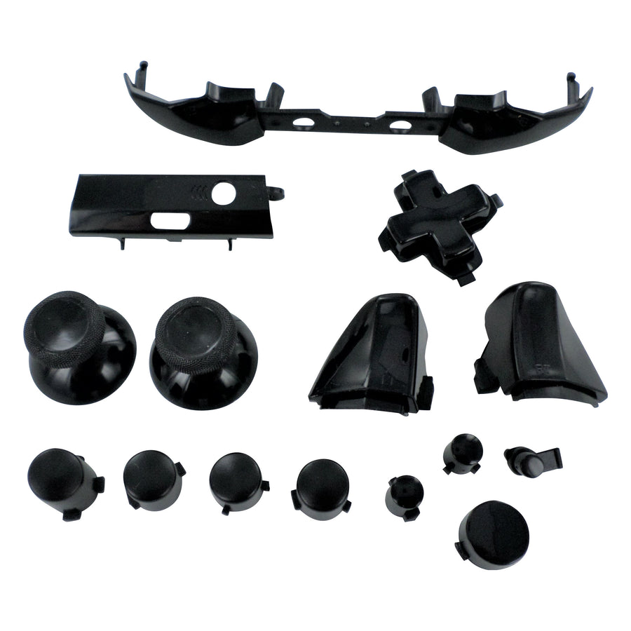 Full button set for Microsoft Xbox One Slim controller replacement - black REFURB | ZedLabz