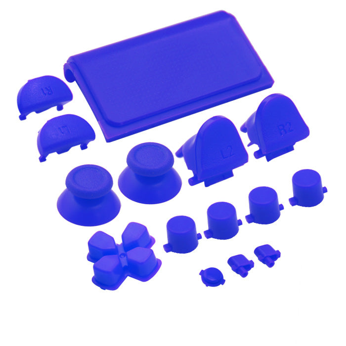Replacement Button Set For Sony PS4 Slim Controllers - Blue | ZedLabz