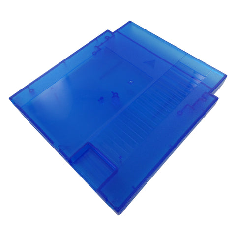 Cartridge shell for NES Nintendo compatible game case replacement - Clear Blue | ZedLabz