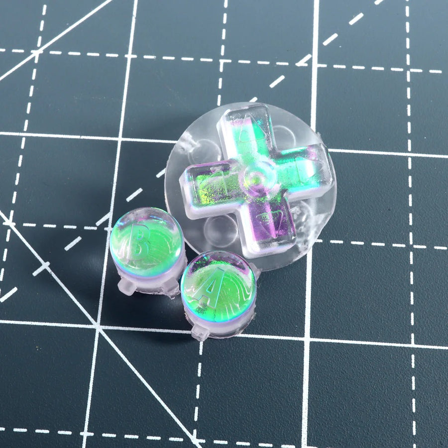 Cool opal game boy advance resin buttons
