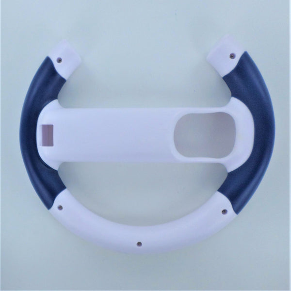 Racing wheel handle for Wii Controller - 2 pack White & Blue - REFURB | ZedLabz
