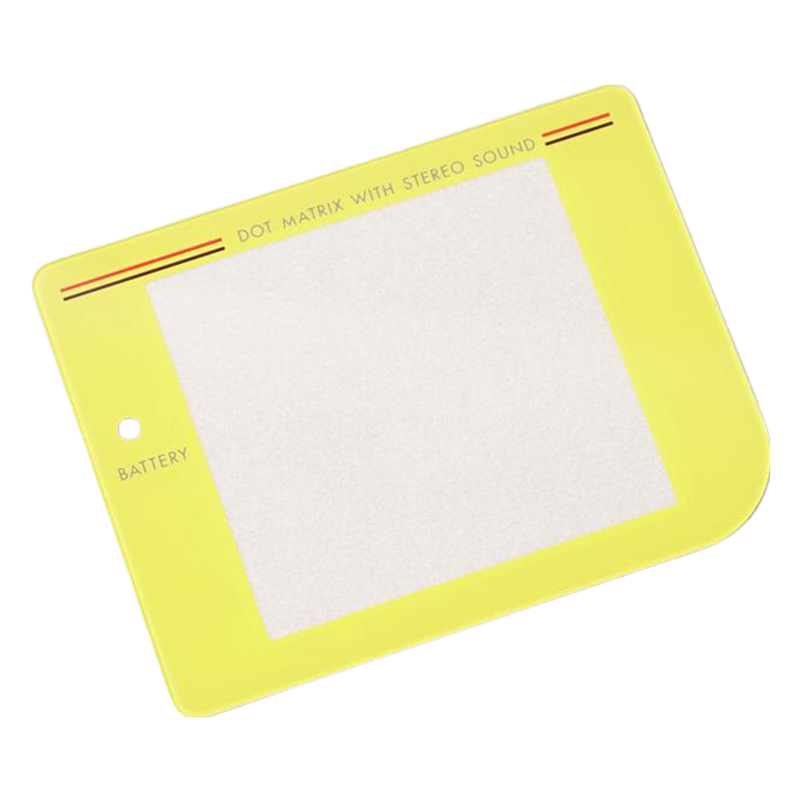 Glass lens screen for Nintendo Game Boy DMG-01 Retro Pixel IPS LCD screen modded console - Yellow | Funnyplaying