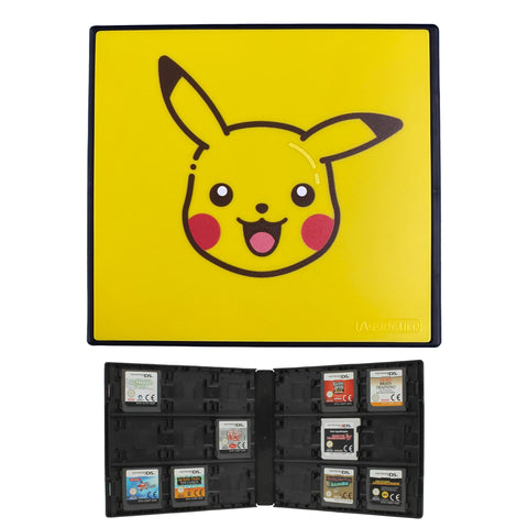 18 game cartridge storage case for Nintendo 3DS, New 3DS XL, 2DS & DS - Pokemon inspired Pikachu edition
