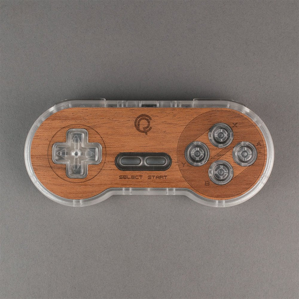 Real wood veneer kit for 8bitDo SN30 SNES wireless controller | Rose Colored Gaming - 3