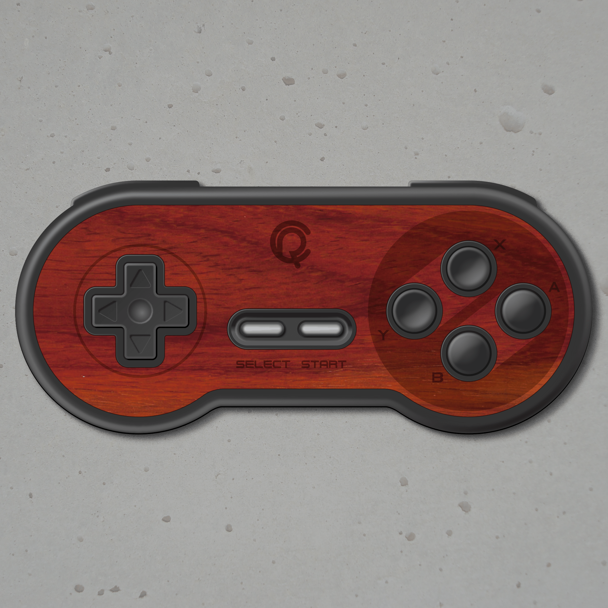 Real wood veneer kit for 8bitDo SN30 SNES wireless controller | Rose Colored Gaming - 13