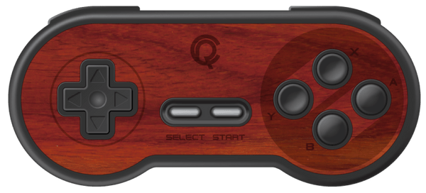 Real wood veneer kit for 8bitDo SN30 SNES wireless controller | Rose Colored Gaming