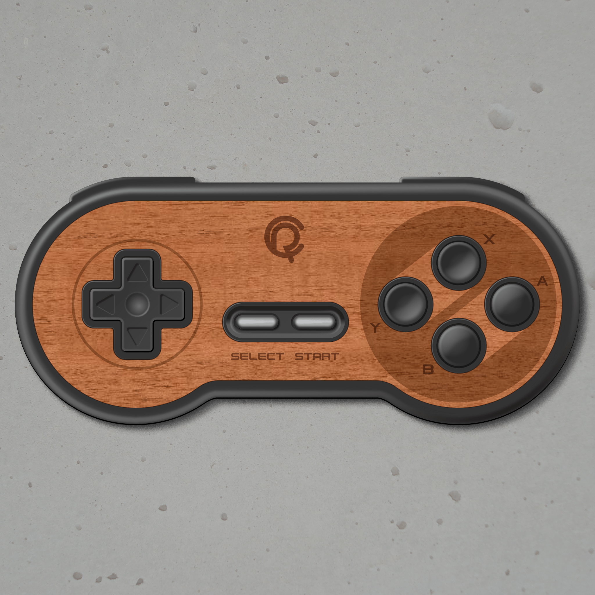 Real wood veneer kit for 8bitDo SN30 SNES wireless controller | Rose Colored Gaming - 12