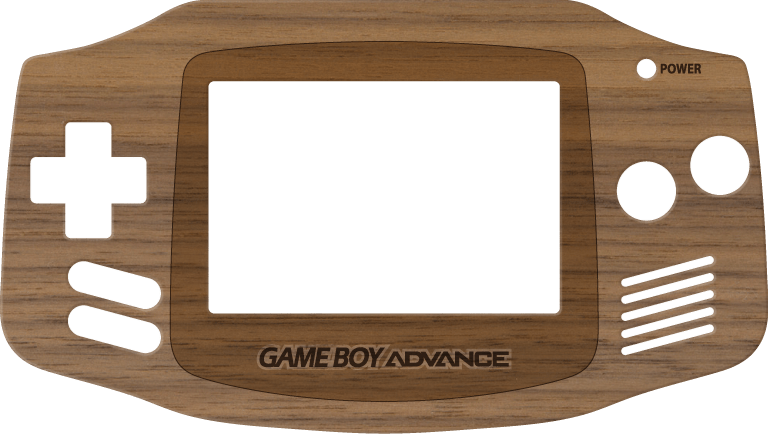 Real wood veneer kit for Nintendo Game Boy Advance console (GBA) | Rose Colored Gaming - 3