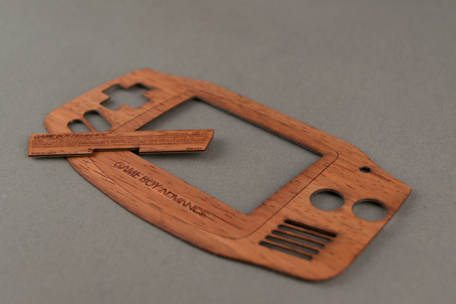 Real wood veneer kit for Nintendo Game Boy Advance console (GBA) | Rose Colored Gaming - 9