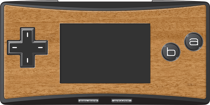 Real wood veneer kit for Nintendo Game Boy Micro console - Mahogany | Rose Colored Gaming - 1