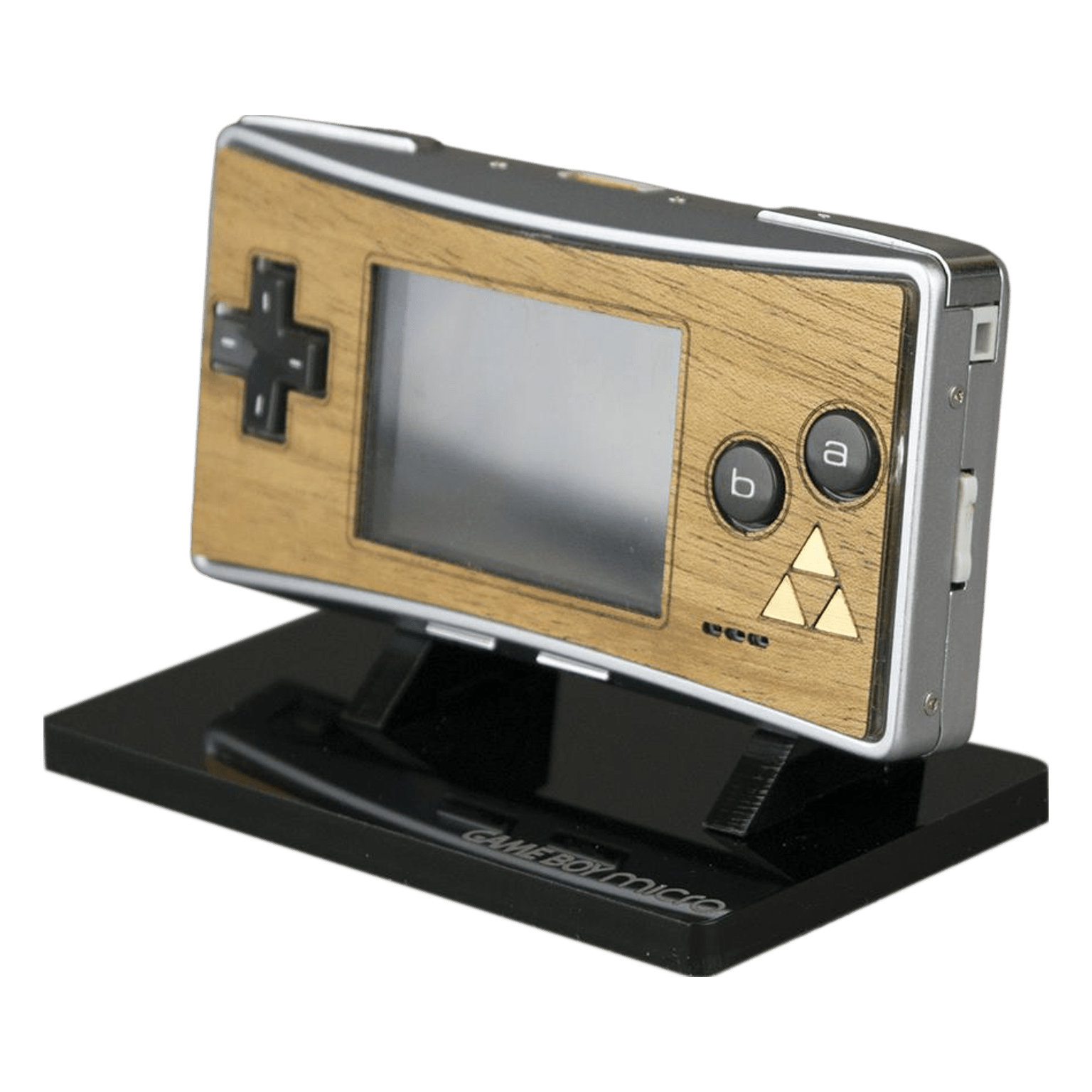 Real wood veneer kit for Nintendo Game Boy Micro console - Mahogany Zelda Mystique Edition | Rose Colored Gaming - 2