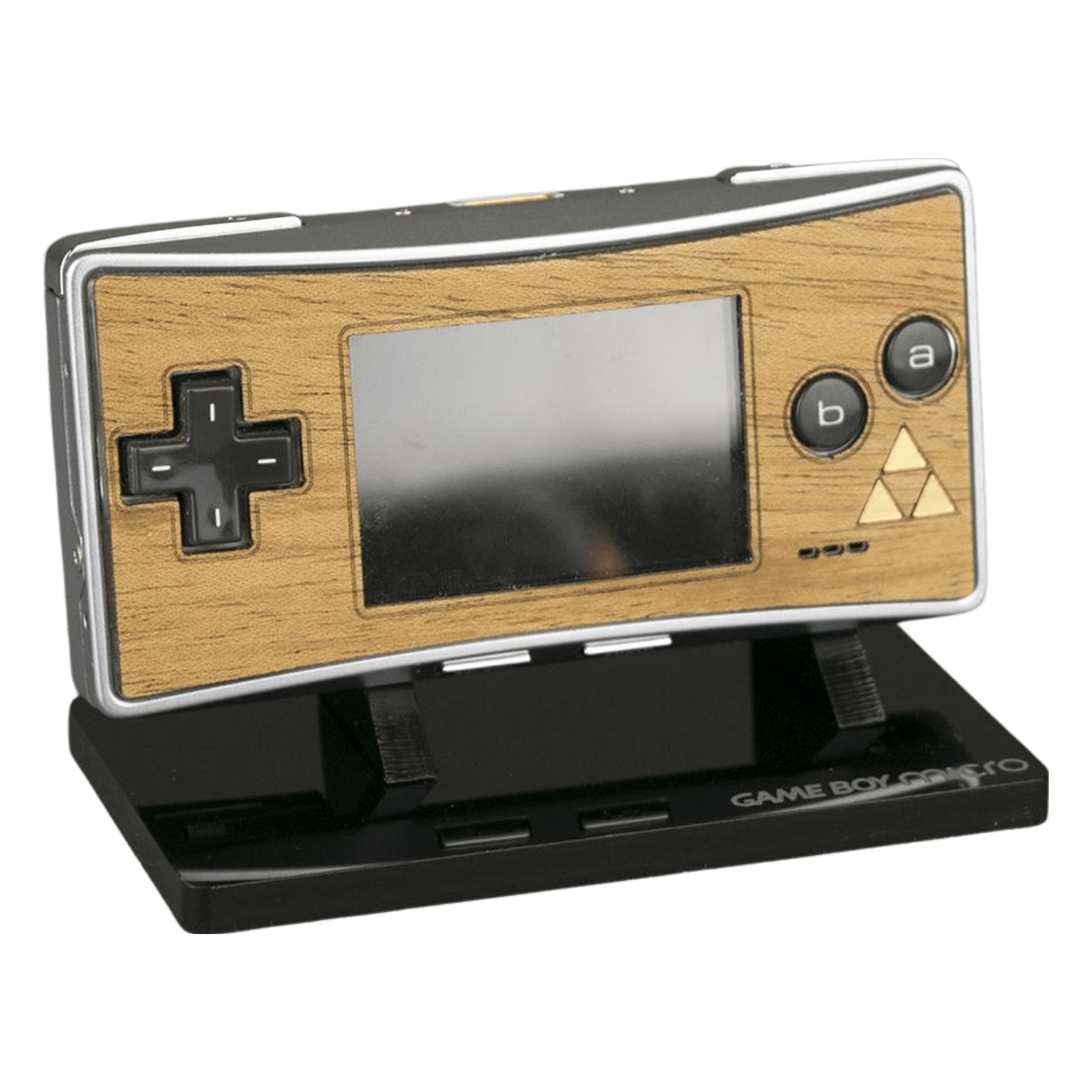 Real wood veneer kit for Nintendo Game Boy Micro console - Mahogany Zelda Mystique Edition | Rose Colored Gaming - 1