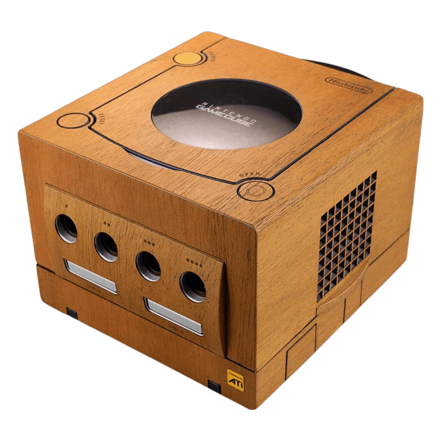 Real wood veneer kit for Nintendo GameCube console | Rose Colored Gaming - 3