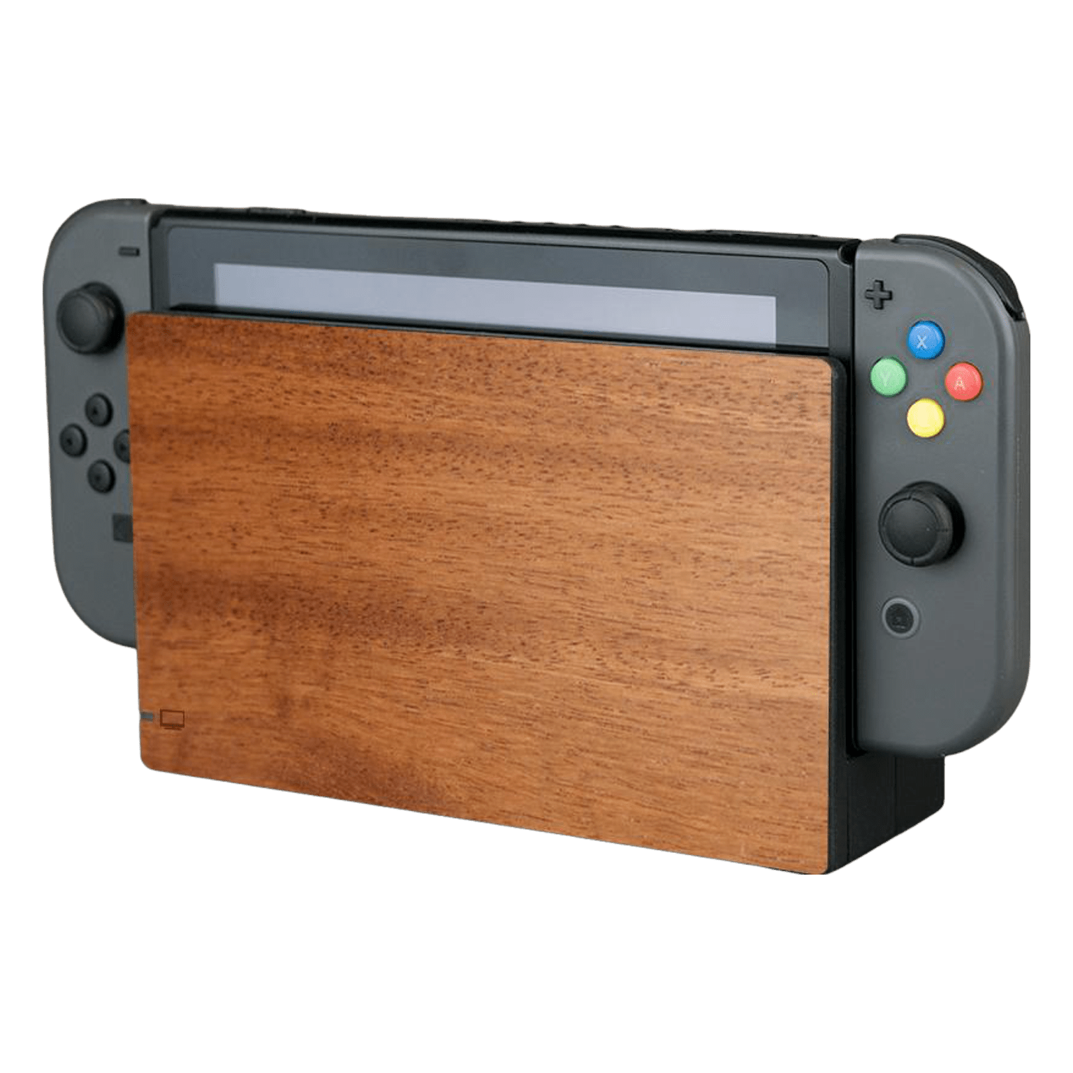 Real wood veneer kit for Nintendo Switch console dock self adhesive - walnut | Rose Colored Gaming - 1