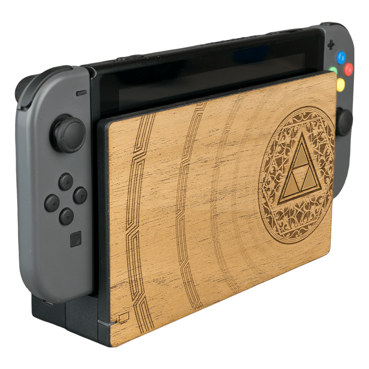 Real wood veneer kit for Nintendo Switch console dock self adhesive - Zelda themed | Rose Colored Gaming - 2