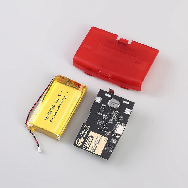 Rechargeable battery pack for Nintendo Game Boy Advance USB C mod 1800 Mah Lipo | Funnyplaying