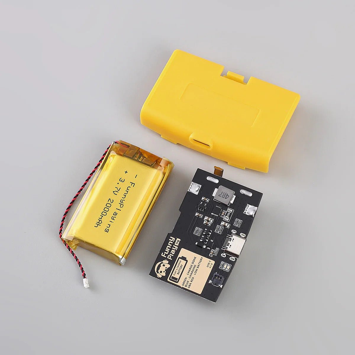 Rechargeable battery pack for Nintendo Game Boy Advance USB C mod 1800 Mah Lipo | Funnyplaying