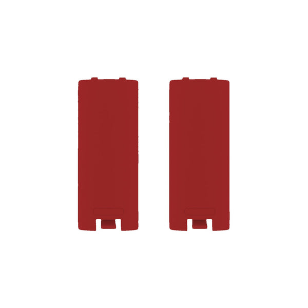 Replacement Battery Cover For Nintendo Wii Remote Controller - 2 Pack Red | ZedLabz
