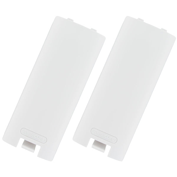 Replacement Battery Cover For Nintendo Wii Remote Controller - 2 Pack White | ZedLabz