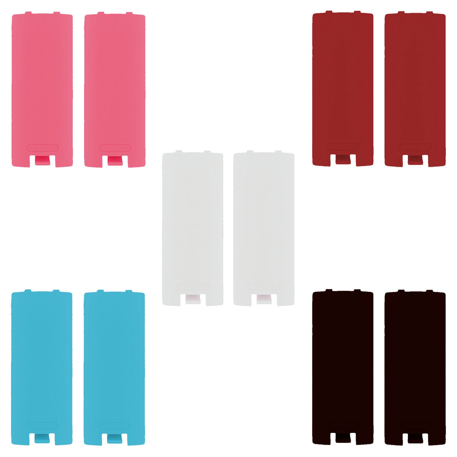 Replacement Battery Cover For Nintendo Wii Remote Controller - 2 Pack | ZedLabz - 5