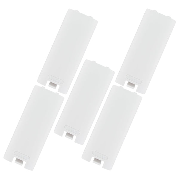 Replacement Battery Cover For Nintendo Wii Remote Controller - 5 Pack White | ZedLabz