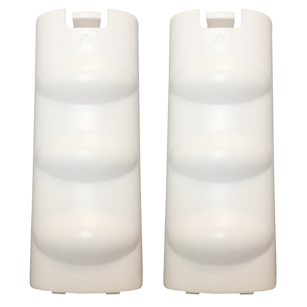 Replacement Battery Cover For Nintendo Wireless Wii Remote - 2 Pack White | ZedLabz