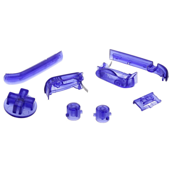  Replacement Button Set For Nintendo Game Boy Advance - Clear Purple | ZedLabz