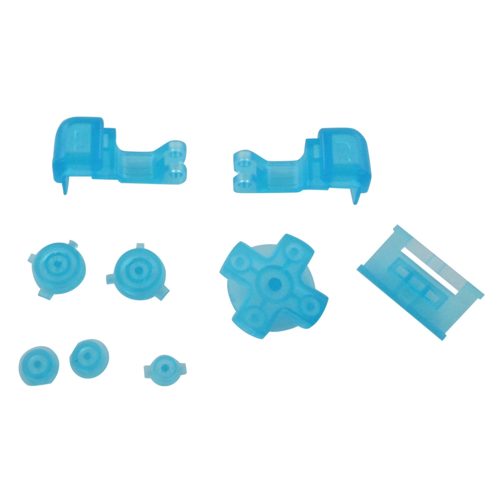 Replacement Button Set For Nintendo Game Boy Advance SP - Clear Blue | ZedLabz - 1