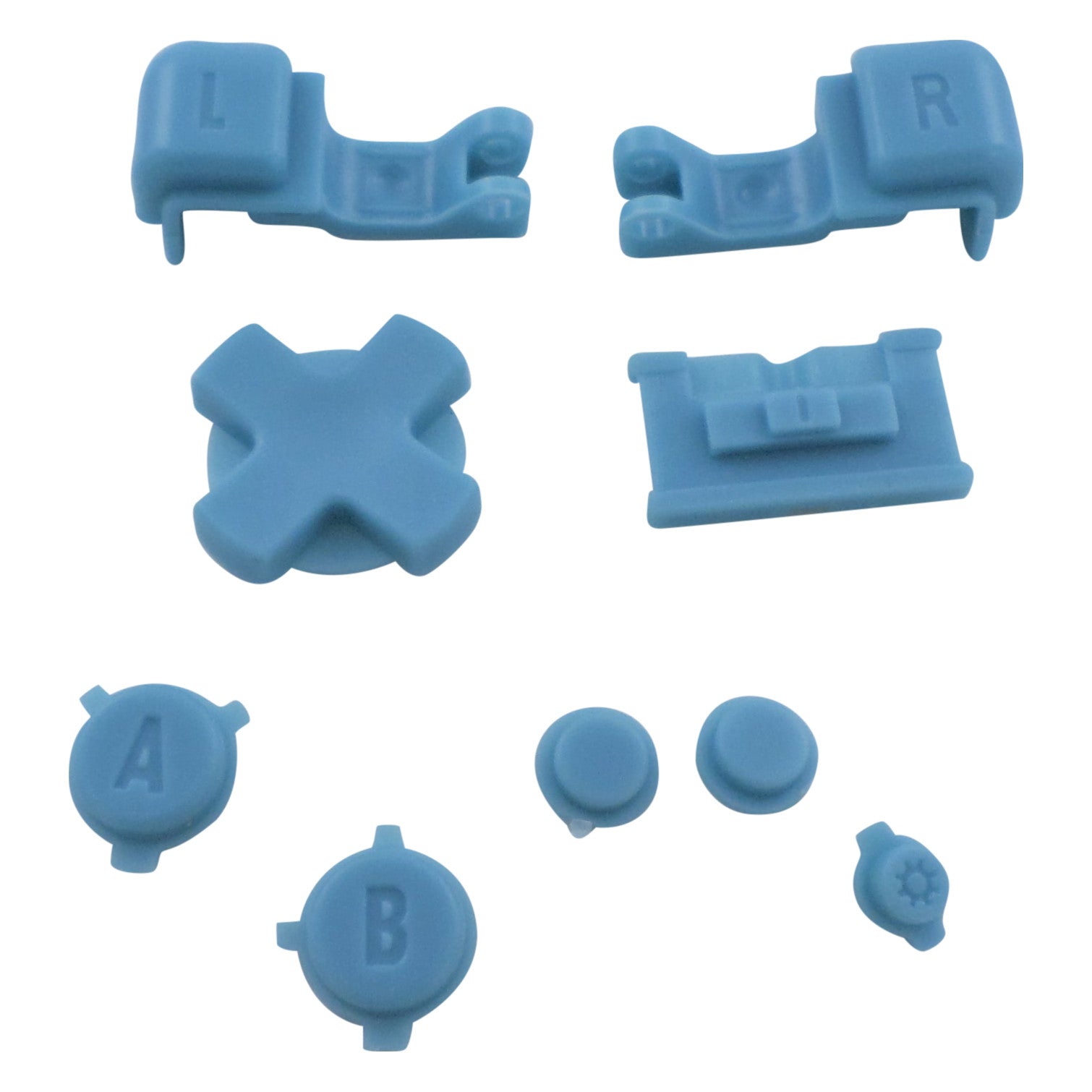 Replacement Button Set For Nintendo Game Boy Advance SP - Sky Blue | ZedLabz - 1