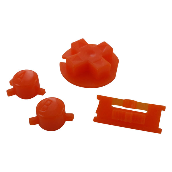 Replacement Button Set For Nintendo Game Boy Color - Orange | ZedLabz