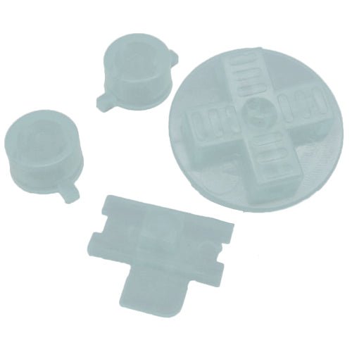 Replacement Button Set For Nintendo Game Boy DMG - 01 - Clear | ZedLabz - 1